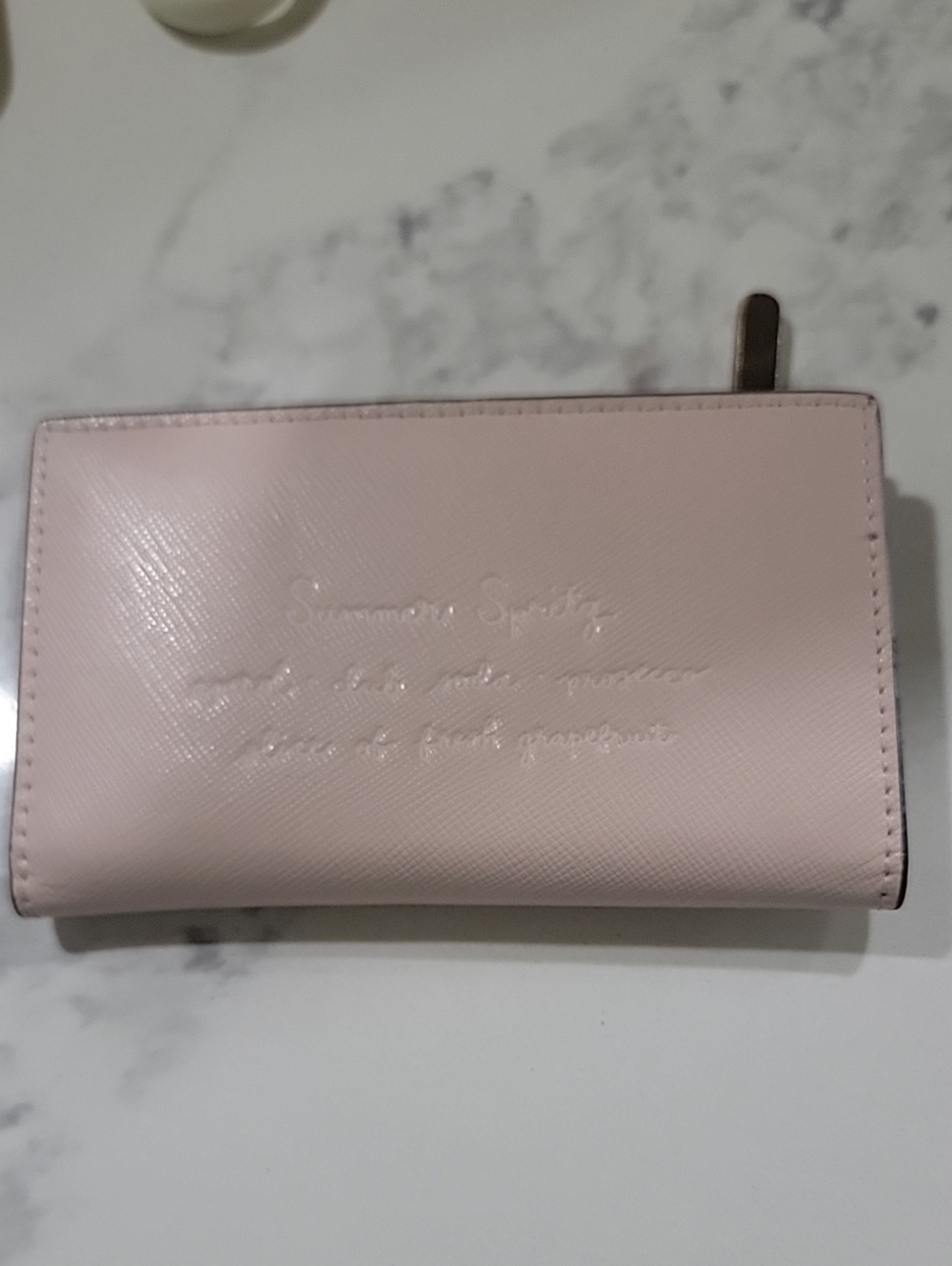 kate spade Tini Slim Bifold pale pink With Embellished Grapefruit Slices wallet - Picture 8 of 16